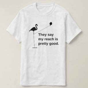 Camiseta Alcance alto do ténis de mesa do flamingo