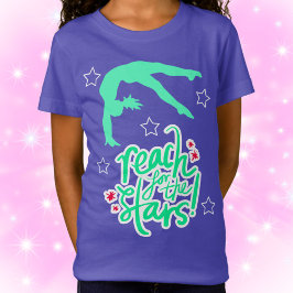 Camiseta Alcance para a ginástica das Estrelas Tumbling T-S