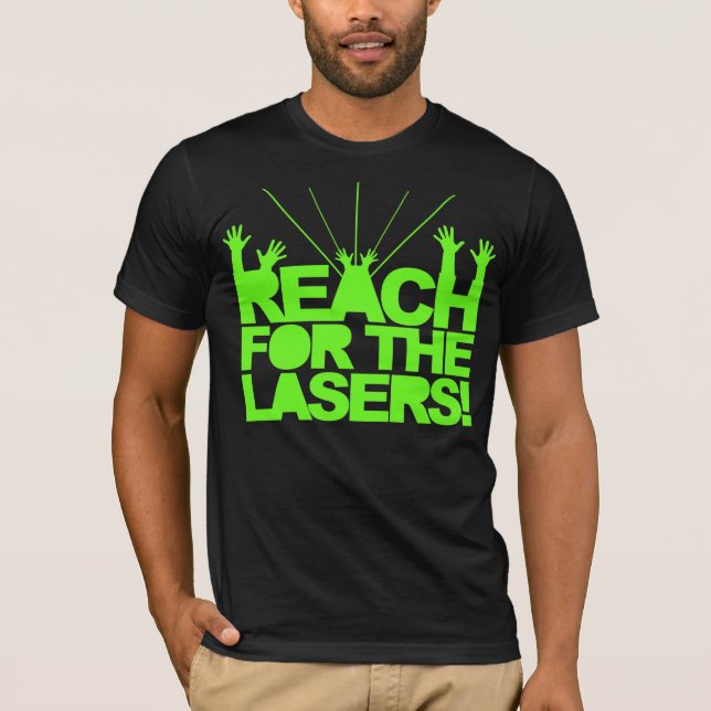 Camiseta Alcance para os lasers (Frente)