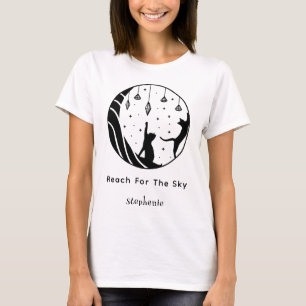 Camiseta Alcance Personalizado B & W para o Céu