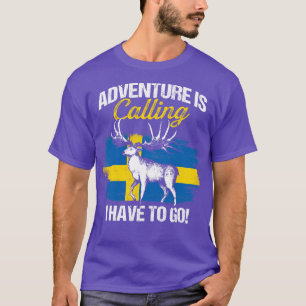 Camiseta Alce de suecia com viagem de aventura