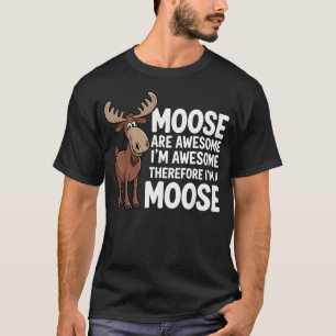 Camiseta Alce Engraçado Amante de Alces