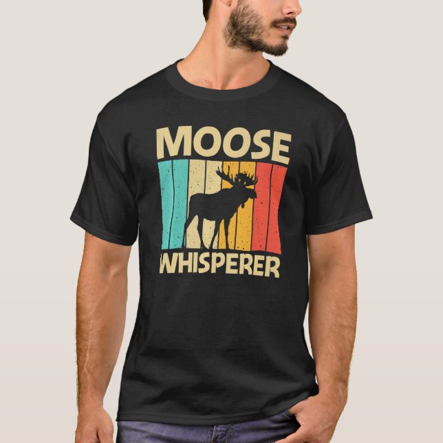Camiseta Alce legal Para Homens Moose Alaska Moose Elk Hu (Frente)