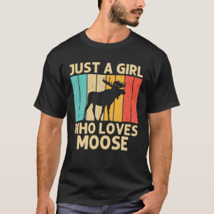 Camiseta Alce legal Para Raparigas Kid Moose Alaska Moose E
