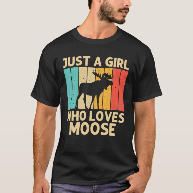 Camiseta Alce legal Para Raparigas Kid Moose Alaska Moose E (Frente)