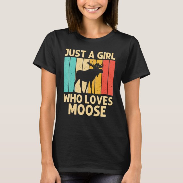 Camiseta Alce legal Para Raparigas Kid Moose Alaska Moose E (Frente)