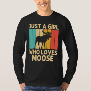 Camiseta Alce legal Para Raparigas Kid Moose Alaska Moose E
