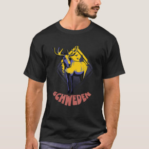 Camiseta Alce Suécia Hej Outdoor Escandinávia pescaria holi