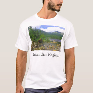 Camiseta Alces da lagoa do córrego de Sandy, região de