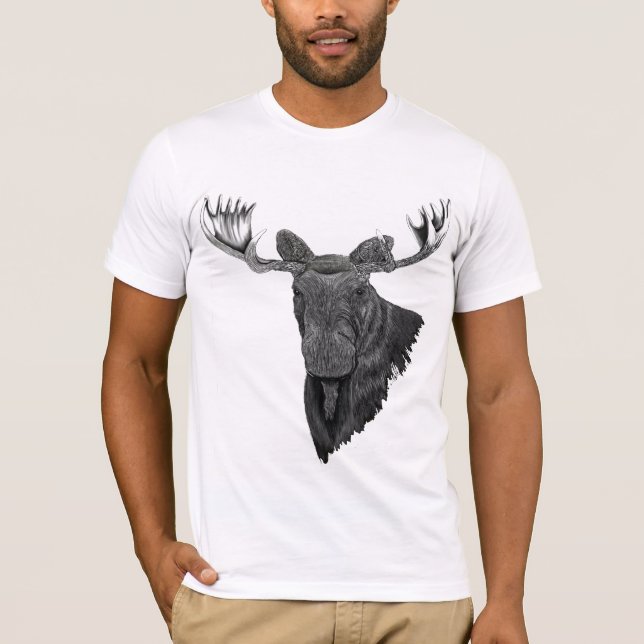 Camiseta Alces de Bull do canadense (Frente)