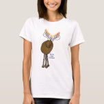 Camiseta Alces de Hanukkah!<br><div class="desc">Este alce pequeno Menorah dos desenhos animados está desejando-lhe um Moosed Hanukkah feliz!</div>