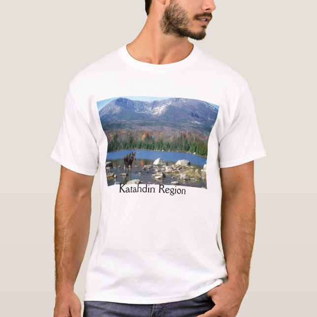 Camiseta Alces de Maine da região de Katahdin (Frente)