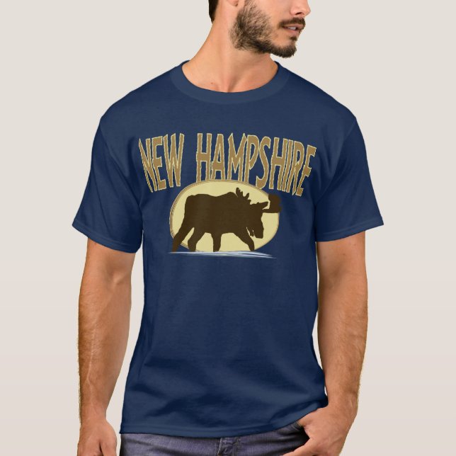 Camiseta Alces de New Hampshire (Frente)