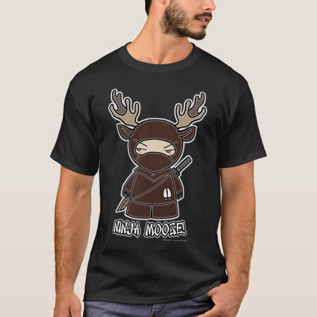 Camiseta Alces de Ninja! T-shirt (Frente)
