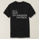 Camiseta ALCES, DMT, texto branco do Dr. RHONDA PATRICK | (Frente do Design)