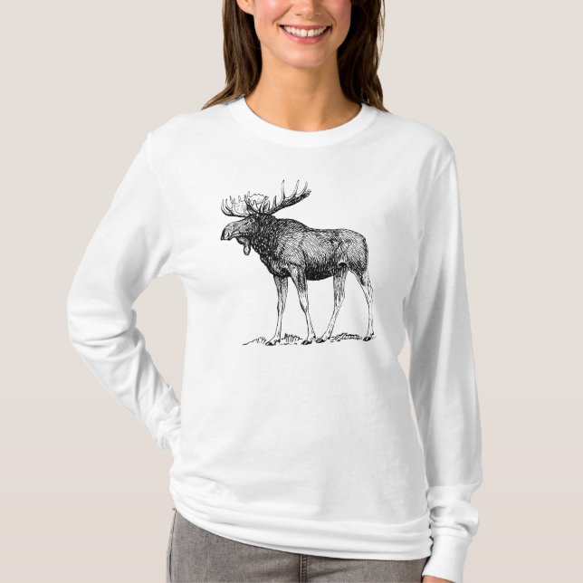 Camiseta Alces do inverno (Frente)