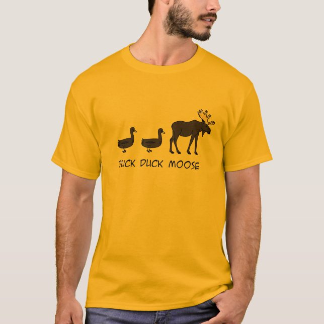 Camiseta Alces do pato do pato (Frente)