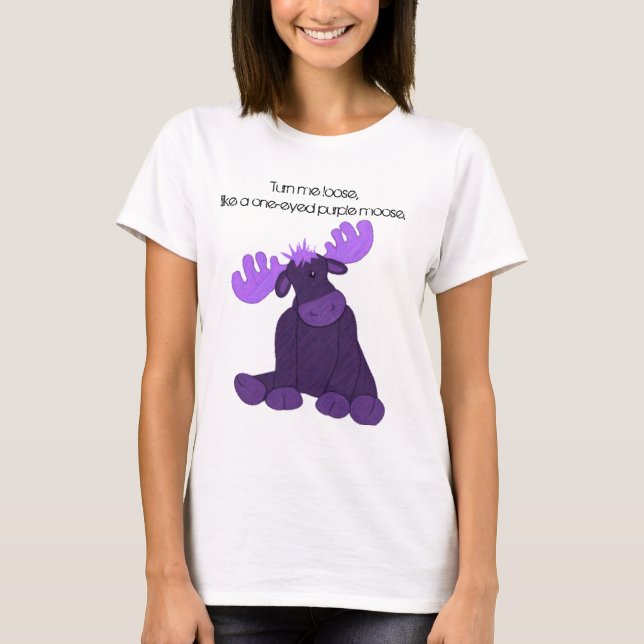 Camiseta Alces do roxo de Hanson (Frente)