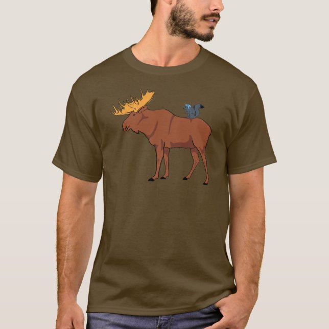 Camiseta Alces e esquilo (Frente)