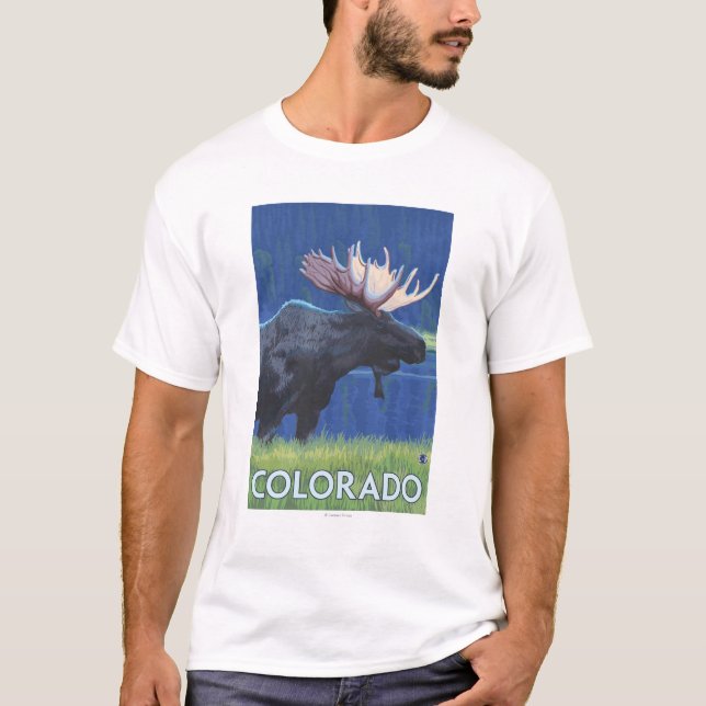 Camiseta Alces em MoonlightColorado (Frente)