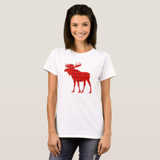 Camiseta Alces vermelhos da xadrez