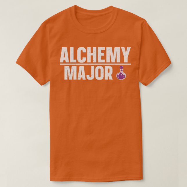 Camiseta Alchemista Alchemy Major Chemistry (Frente do Design)