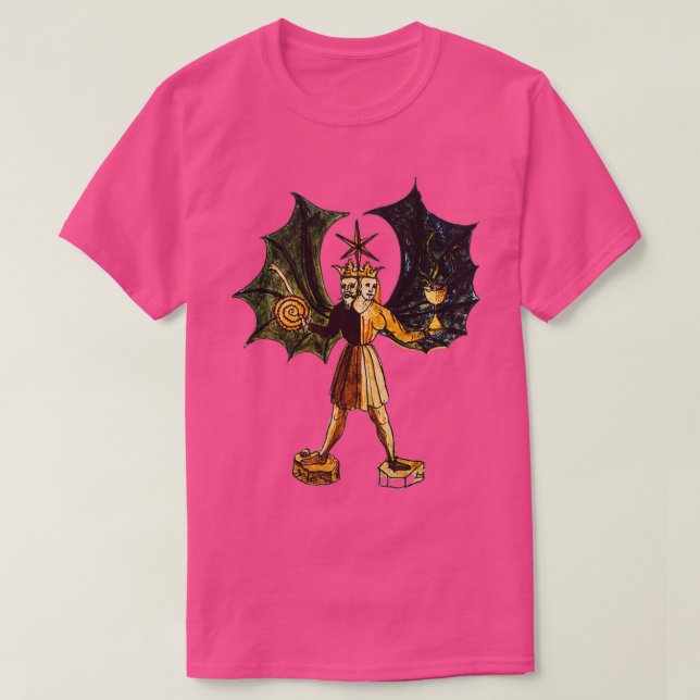 Camiseta Alchemy Rebis Hermaphrodite (Frente do Design)