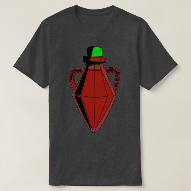 Camiseta Alchemy Red Diamond Bottle (Frente do Design)