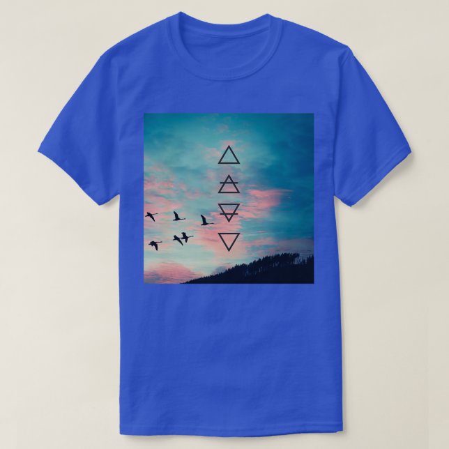 Camiseta Alchemy - Símbolos Dusk Sky (Frente do Design)