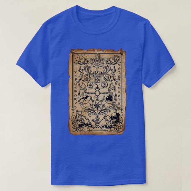 Camiseta Alchemy Spell Scroll (Frente do Design)