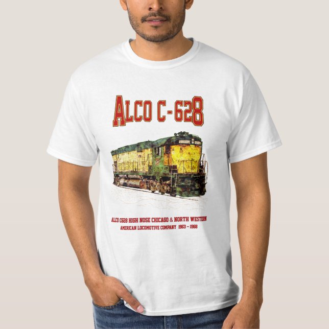 Camiseta Alco C-628 aka Alco Century 628 Locomotiva Diesel (Frente)