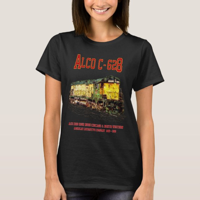 Camiseta Alco C-628 aka Alco Century 628 Locomotiva Diesel (Frente)