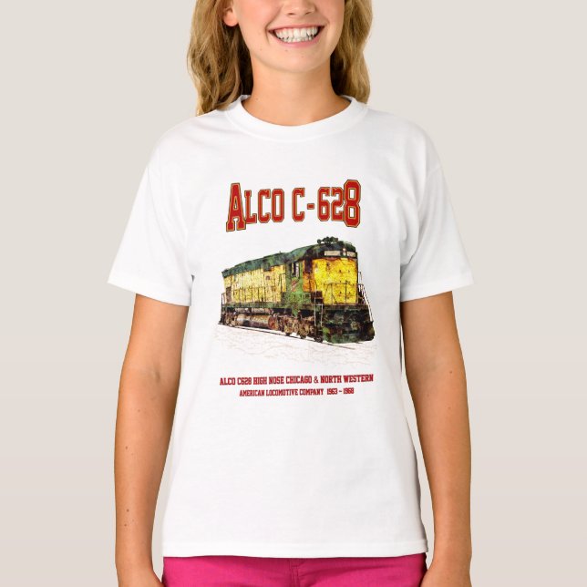 Camiseta Alco C-628 aka Alco Century 628 Locomotiva Diesel (Frente)