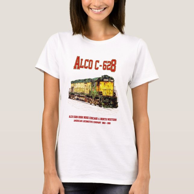 Camiseta Alco C-628 aka Alco Century 628 Locomotiva Diesel (Frente)