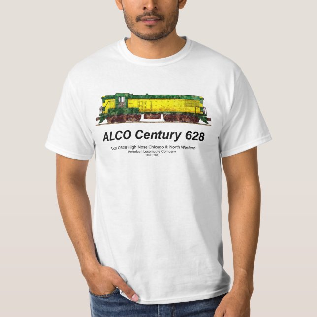 Camiseta Alco C-628 aka Alco Century 628 Locomotiva Diesel (Frente)