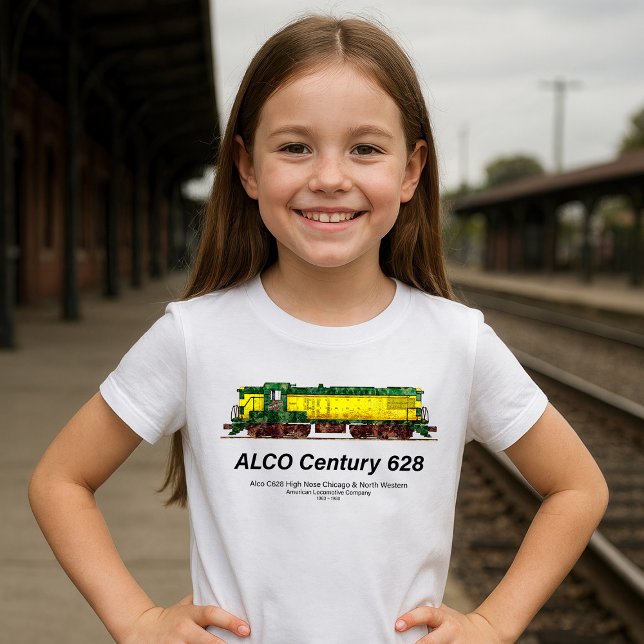 Camiseta Alco C-628 aka Alco Century 628 Locomotiva Diesel (Alco C-628 aka Alco Century 628 Diesel Locomotive. Girl Basic T-Shirt)