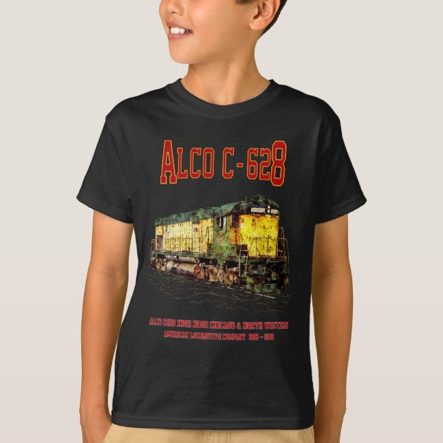 Camiseta Alco C-628 aka Alco Century 628 Locomotiva Diesel (Frente)