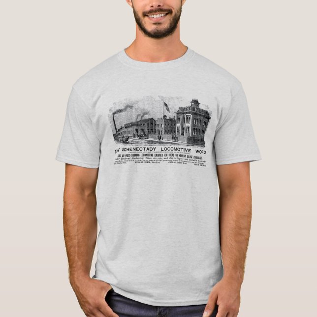 Camiseta Alco-Schenectady Locomotive Works, 1870 T-Shirt (Frente)