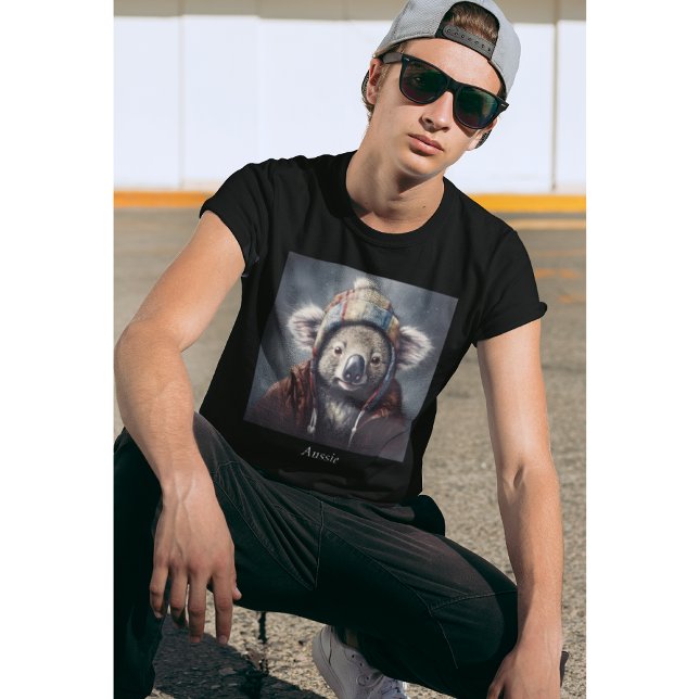 Camiseta Alcoala adorável vestindo chapéu bonito personaliz (Criador carregado)