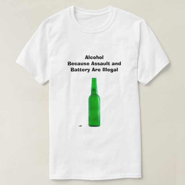 Camiseta Alcohol T-Shirt (Frente do Design)