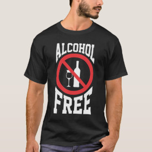 Camiseta Álcool Anti-Álcool Livre Sóbrio não bebedor