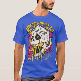 Camiseta Álcool de bebado de esqueleto fresco 