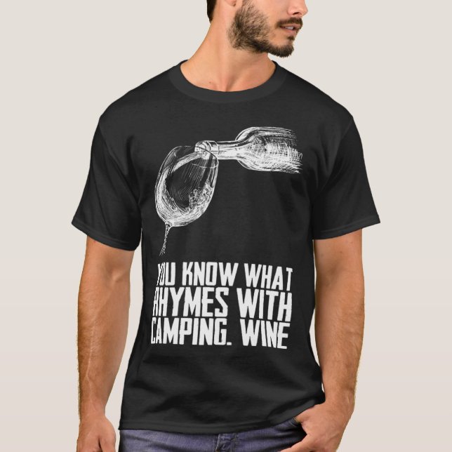 Camiseta Álcool De Partida De Vinho bebendo (Frente)
