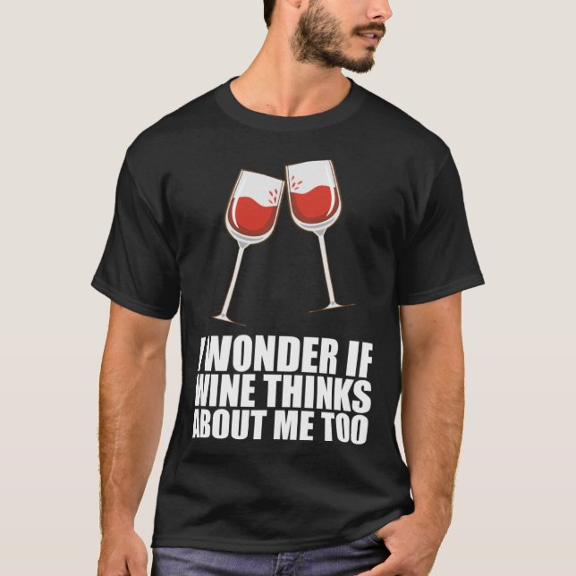 Camiseta Álcool De Partida De Vinho bebendo (Frente)