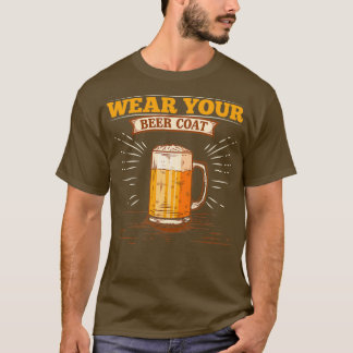 Camiseta Álcool Vista Seus Homens Engraçados Com Casaco Pub