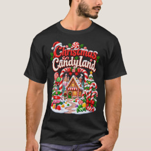 Camiseta Aldeia de Doces de Natal Candyland