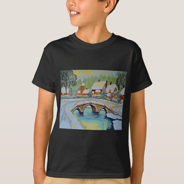 Camiseta aldeia de inverno (Frente)