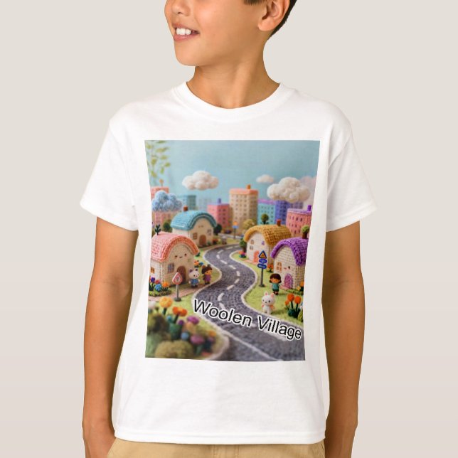 Camiseta Aldeia de lã  (Frente)