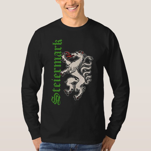 Camiseta Aldeia de Styria Alps Áustria Styrian Traditional  (Frente)