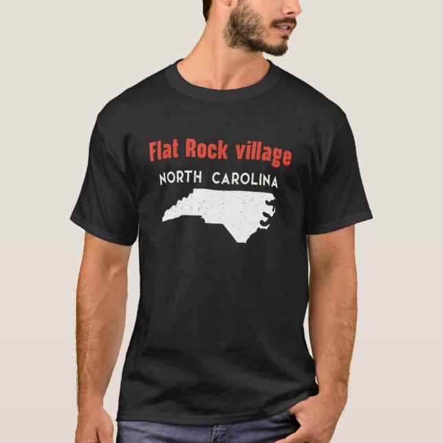 Camiseta Aldeia Flat Rock Norte Carolina Estados Unidos Amé (Frente)